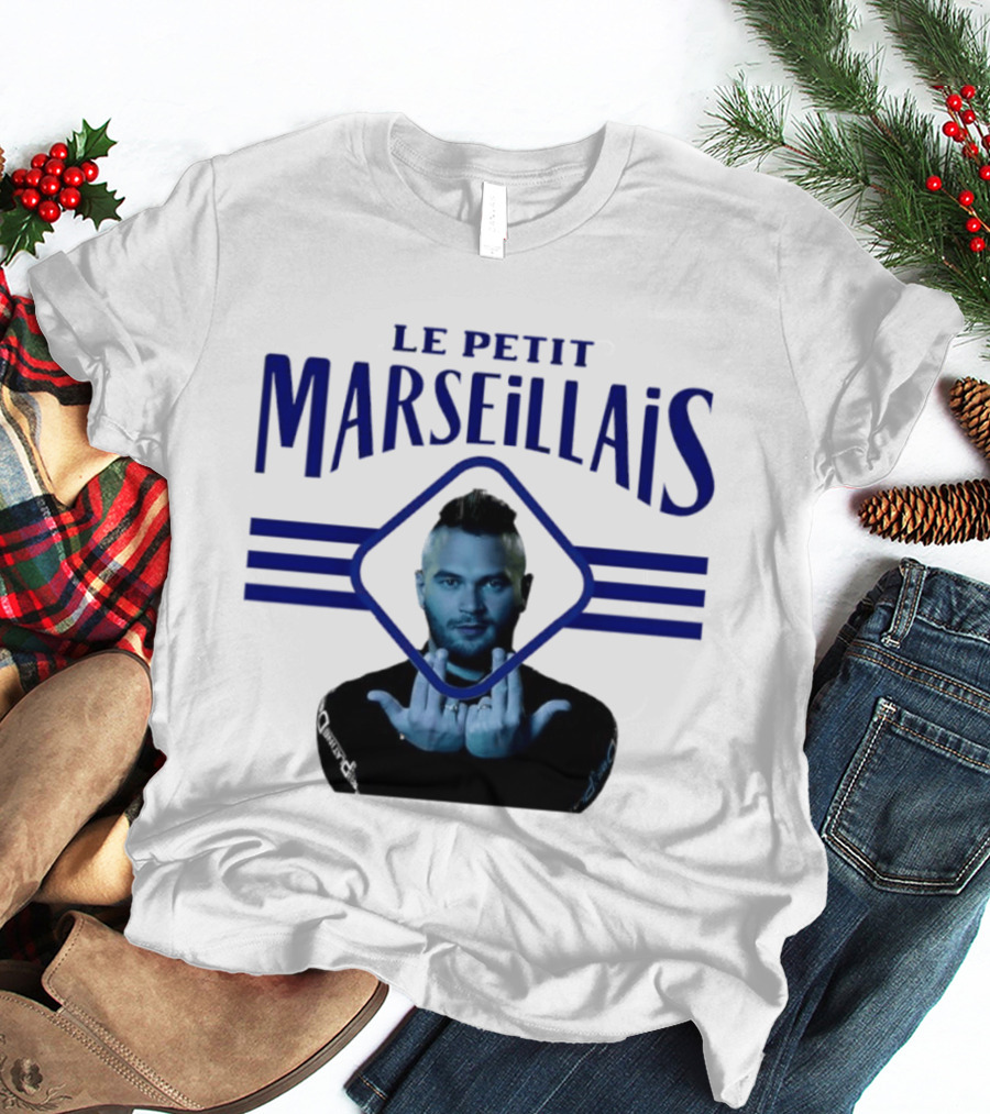 Le Petit Marseillais Blue Logo With Man In Diamond Frame T-Shirt