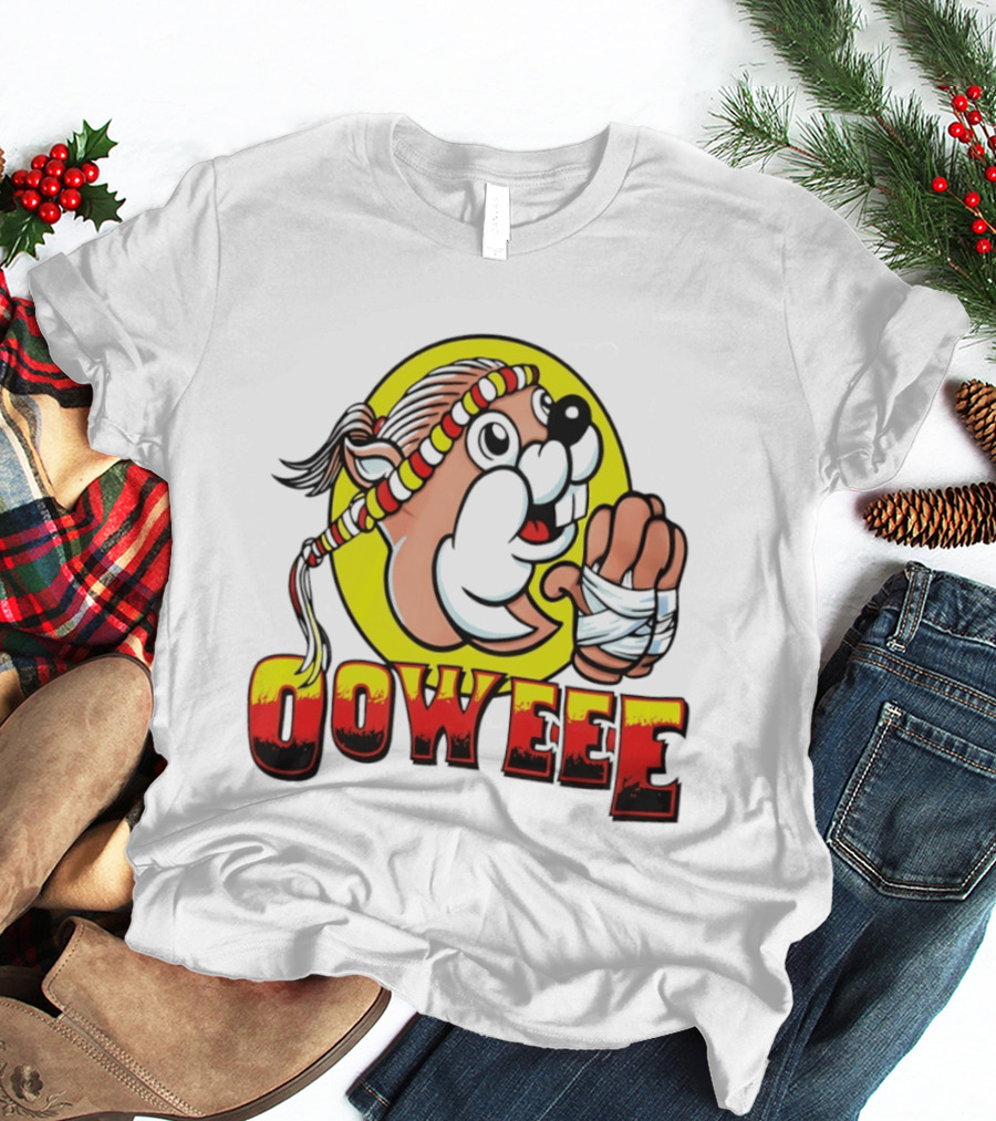 Buc Ees Muay Thai Beaver Ooweee Fighter T-Shirt