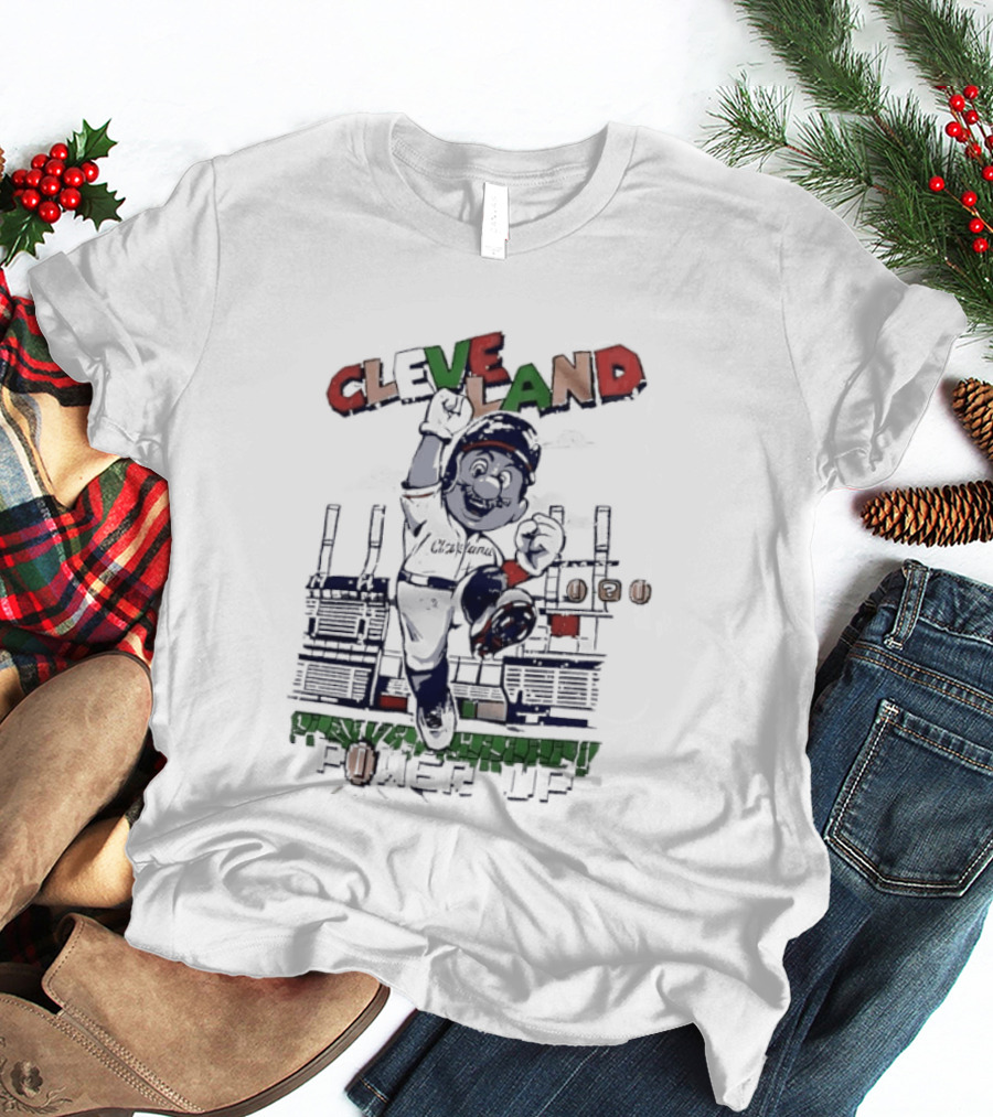 Cleveland Guardians Mario Power Up Gaming Baseball MLB 2026 Season Trending T-Shirt