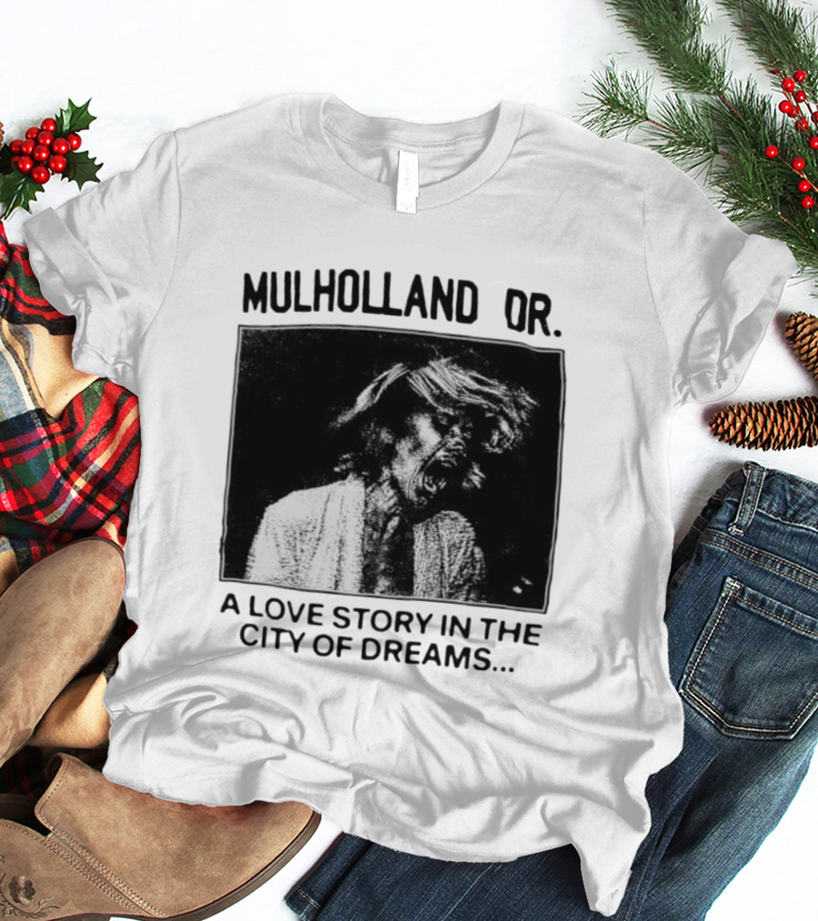 Mulholland Dr. A Love Story In The City Of Dreams Vintage Noir Aesthetic T-Shirt