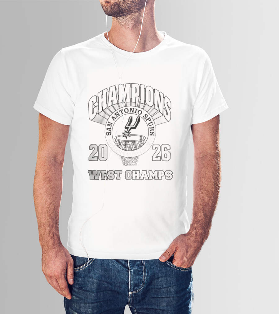 San Antonio Spurs Western Conference Champions 2026 T-Shirt