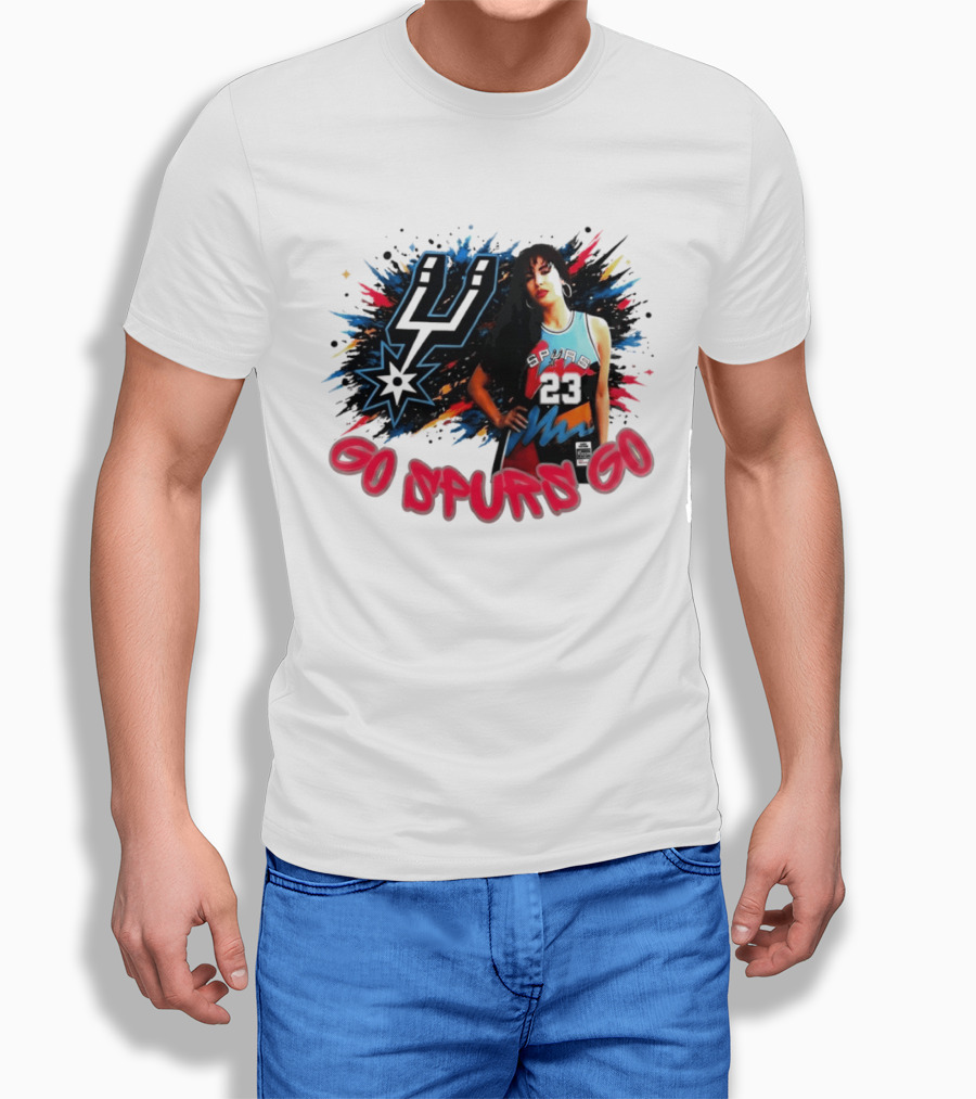 Go Spurs Go San Antonio Spurs Basketball Color Splash Game Day 2026 23 T-Shirt