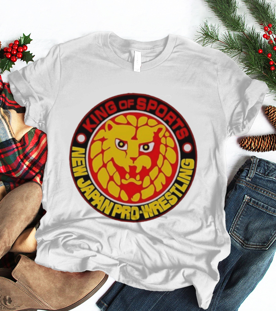 King Of Sports New Japan Pro Wrestling Lion T-Shirt