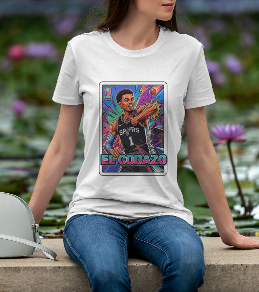 Victor Wembanyama San Antonio Spurs El Codazo Basketball Card 2026 T-Shirt