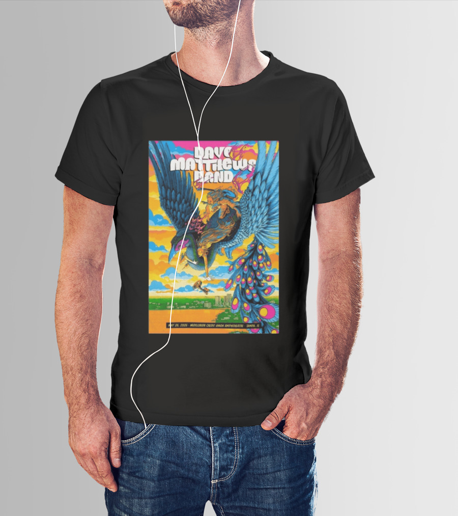 Dave Matthews Band May 26 2026 MidFlorida Credit Union Amphitheatre Tampa FL T-Shirt