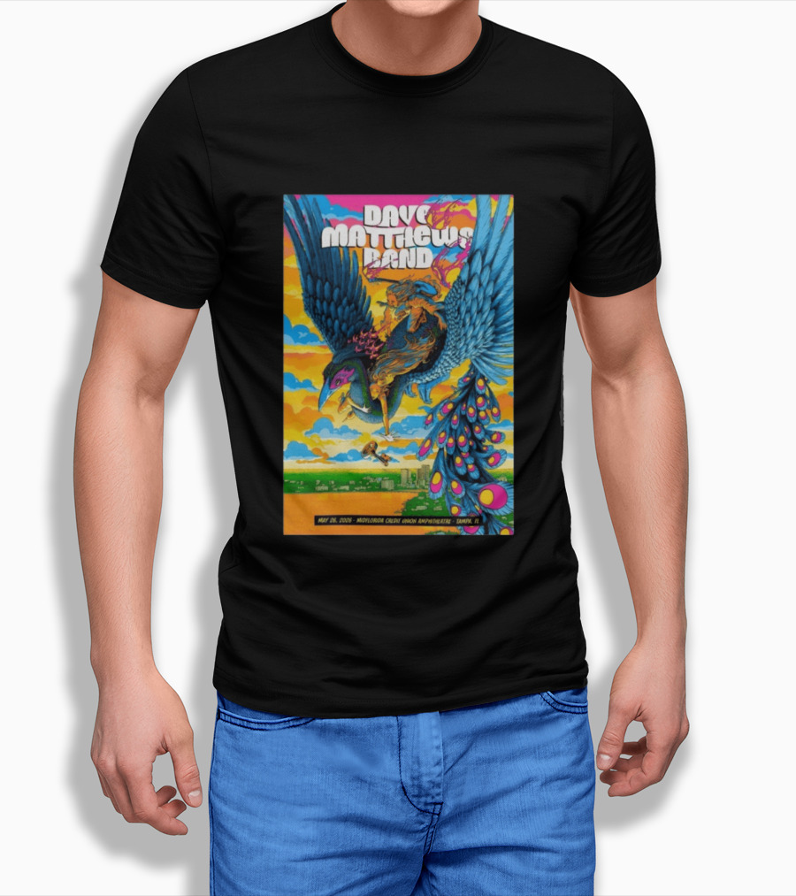 Dave Matthews Band May 26 2026 MidFlorida Credit Union Amphitheatre Tampa FL T-Shirt