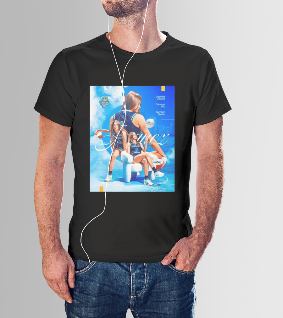 Chicago Sky Gabriela Jaquez Number Eleven Basketball T-Shirt
