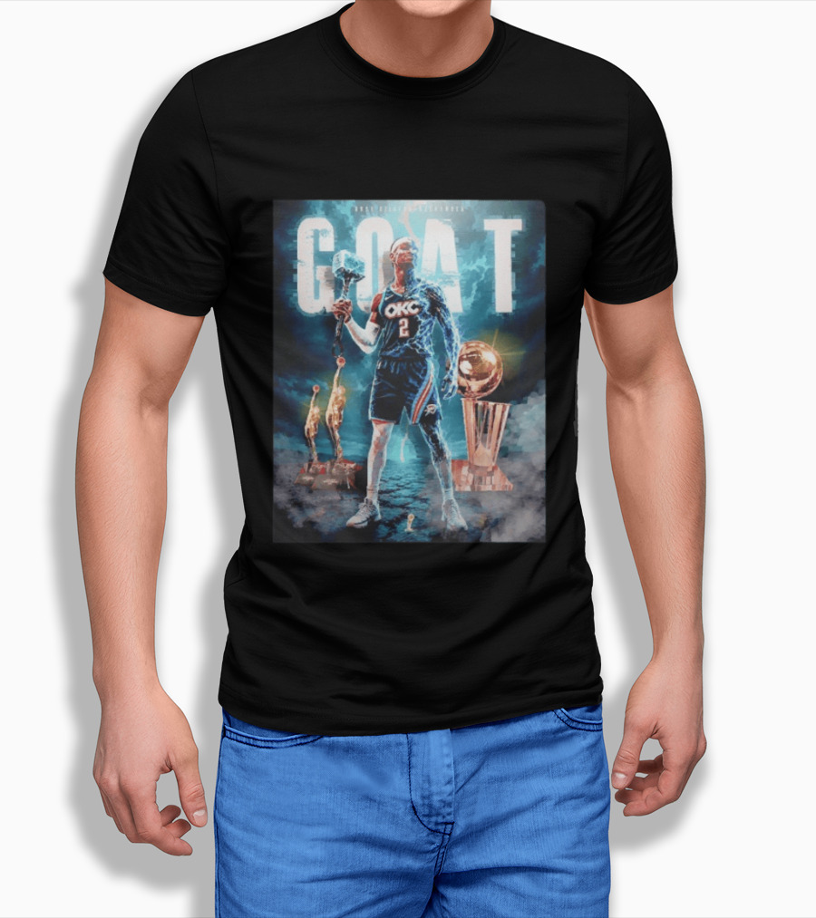 GOAT Shai Gilgeous Alexander OKC Thunder MVP And Awards T-Shirt