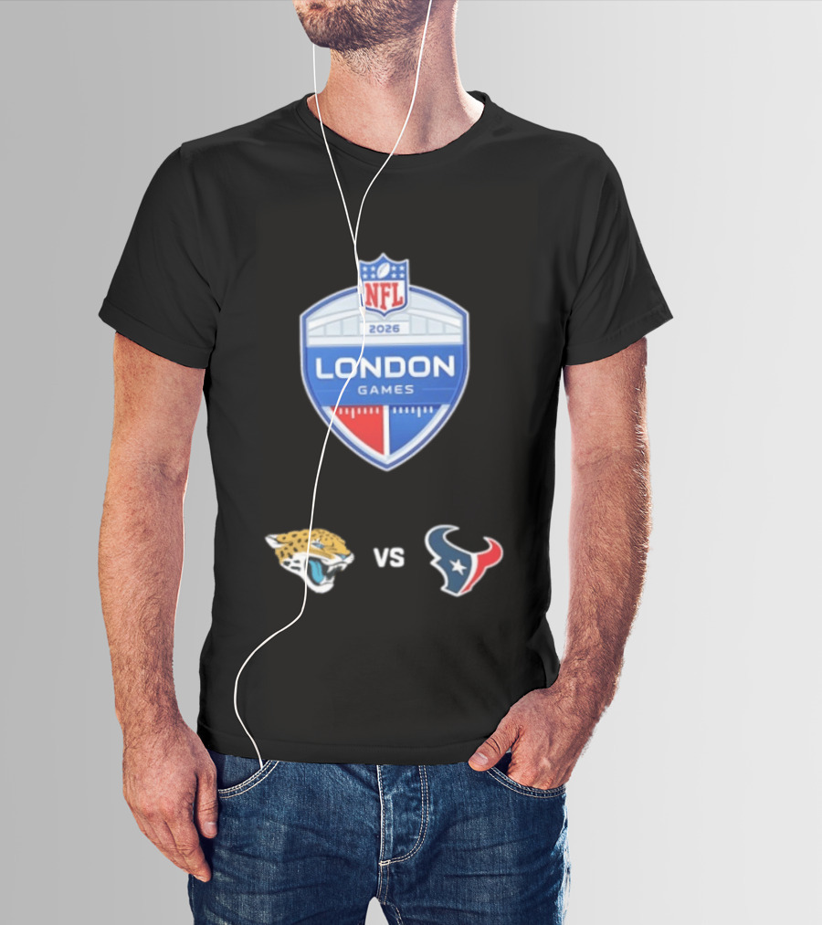 NFL 2026 London Games Jacksonville Jaguars Vs Houston Texans Matchup T-Shirt