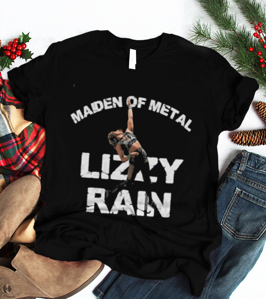 Lizzy Rain Maiden Of Metal Merchandise Concept T-Shirt