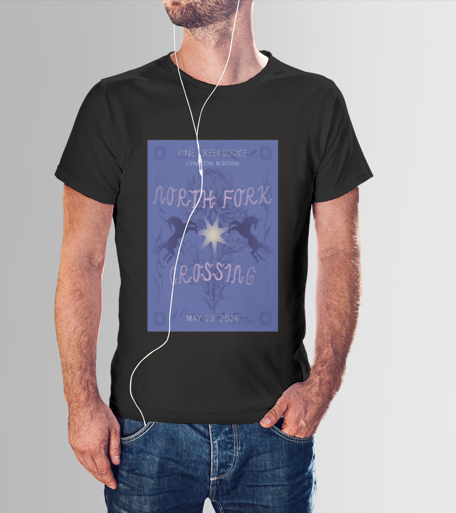 North Fork Crossing Pine Creek Lodge Livingston Montana May 29 2026 T-Shirt