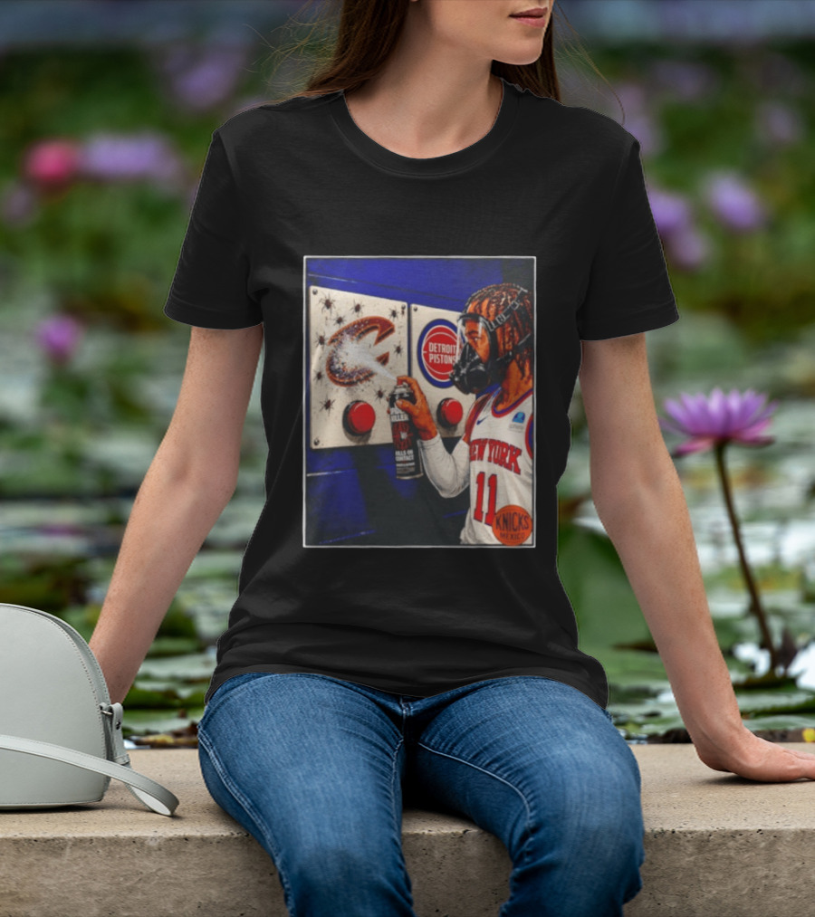 Spider Killer Jalen Brunson 11 New York Knicks Cavaliers Pistons Spray Knicks Mexico T-Shirt