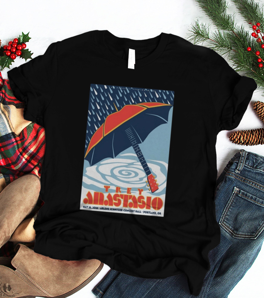 Trey Anastasio Arlene Schnitzer Concert Hall Portland OR May 26 2026 Umbrella Guitar T-Shirt