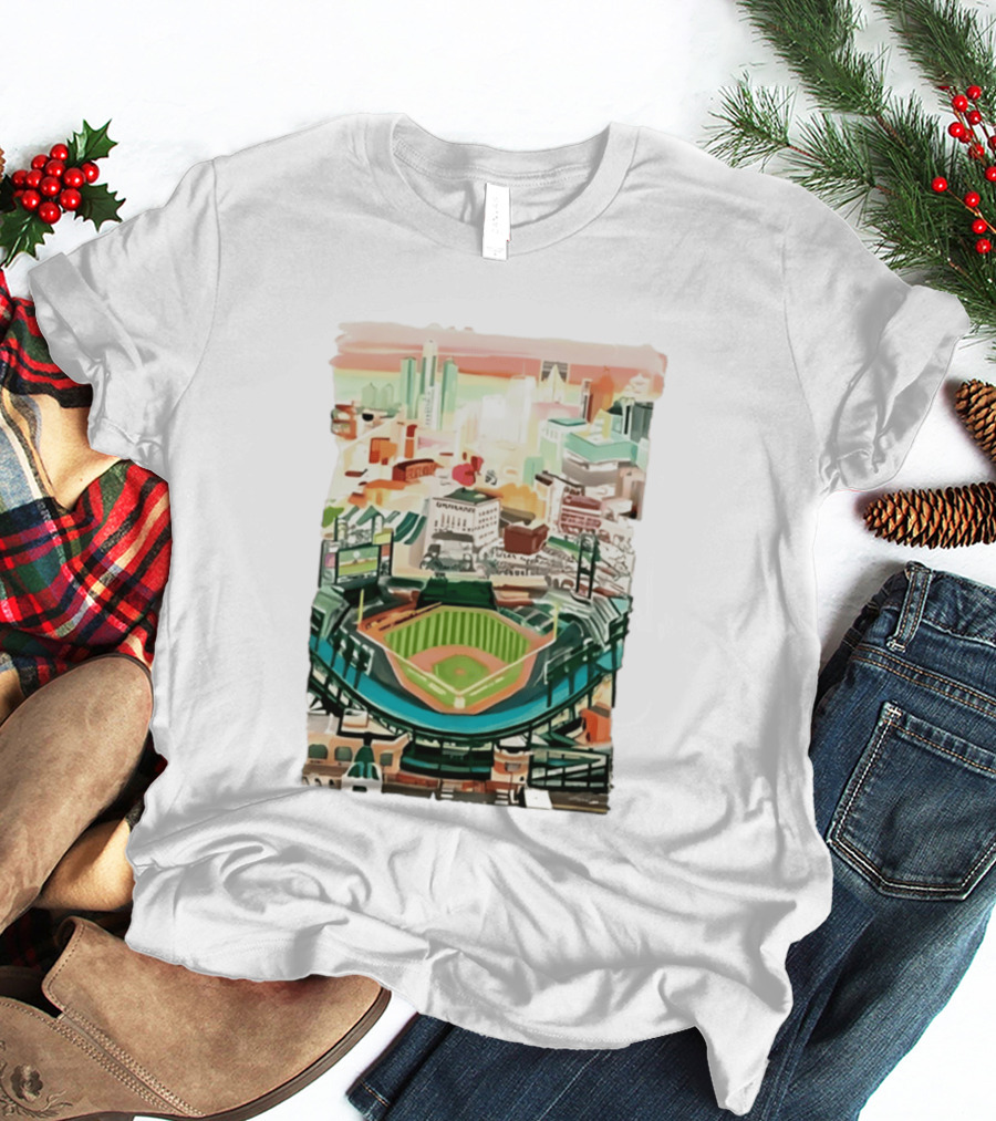 2026 Tigers Up Next Stadium Skyline Baseball Field T-Shirt