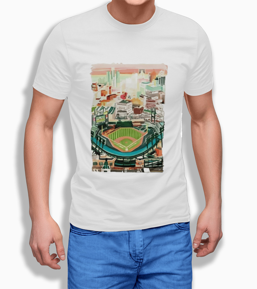 2026 Tigers Up Next Stadium Skyline Baseball Field T-Shirt