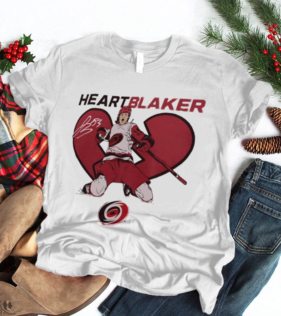 Brent Burns Heartblaker Carolina Hurricanes Broken Heart T-Shirt