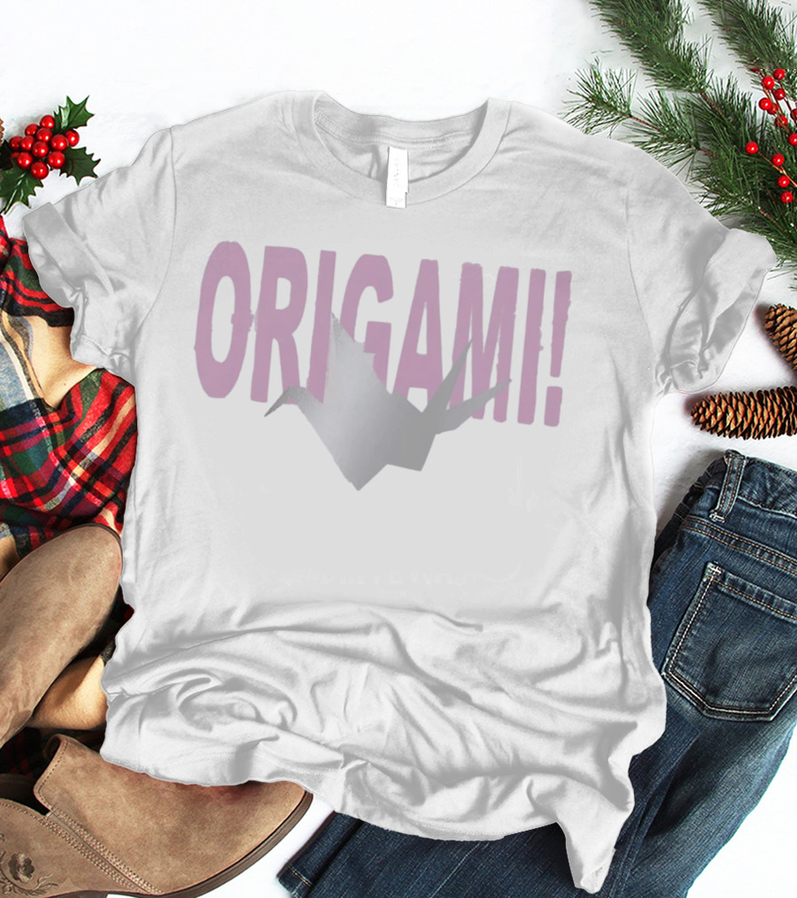 Origami Crane Pink T-Shirt