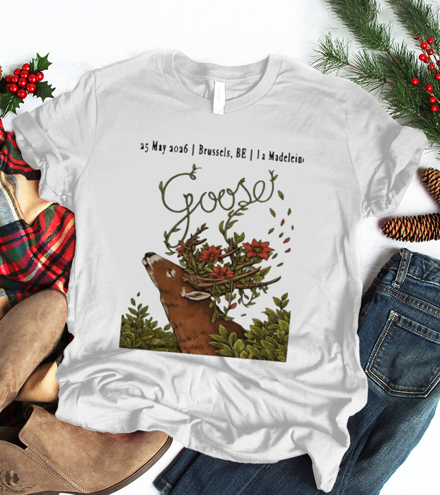 Goose 25 May 2026 Brussels BE La Madelein Deer With Floral Antlers T-Shirt