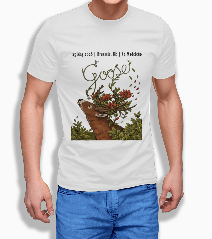 Goose 25 May 2026 Brussels BE La Madelein Deer With Floral Antlers T-Shirt