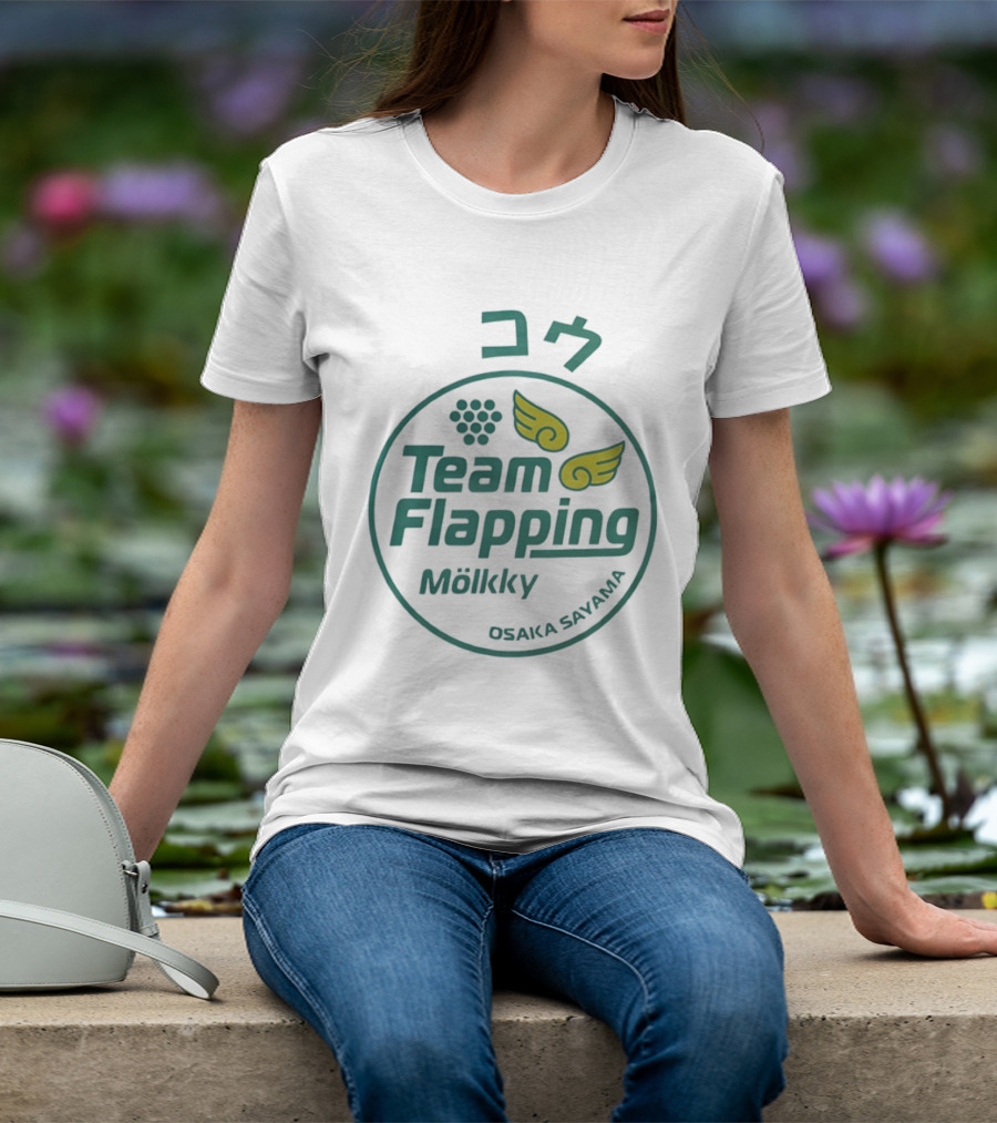 Team Flapping Mölkky Osaka Sayama Wings Winged Pins T-Shirt