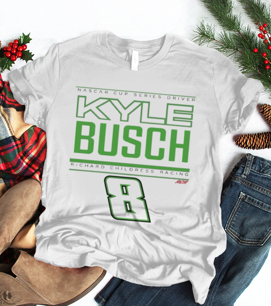 NASCAR Cup Series Driver Kyle Busch Richard Childress Racing 8 Black T-Shirt