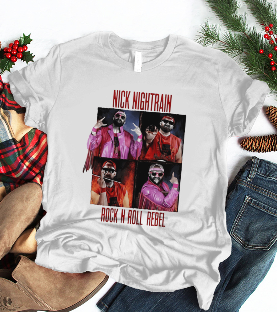 Nick Nightrain Rock N Roll Rebel Pink Jacket Red Bandana T-Shirt