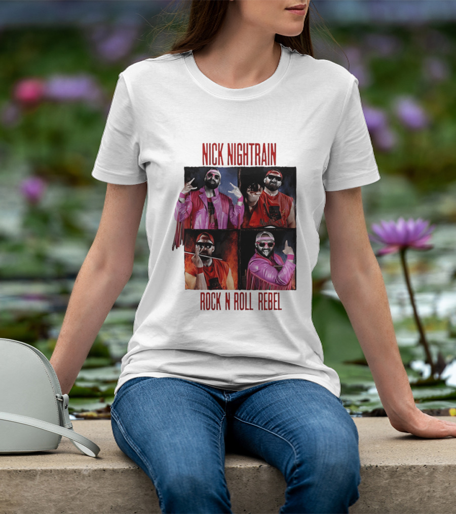 Nick Nightrain Rock N Roll Rebel Pink Jacket Red Bandana T-Shirt