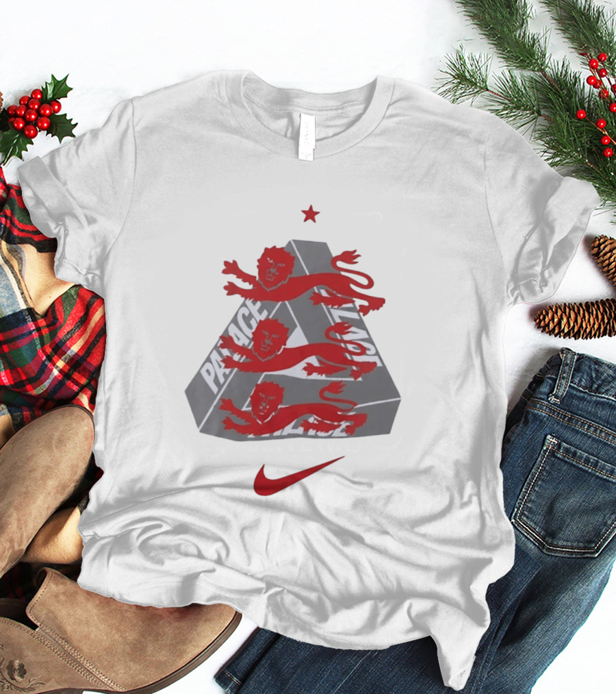 Palace Nike Collaboration With England National Football Team Lions T-Shirt