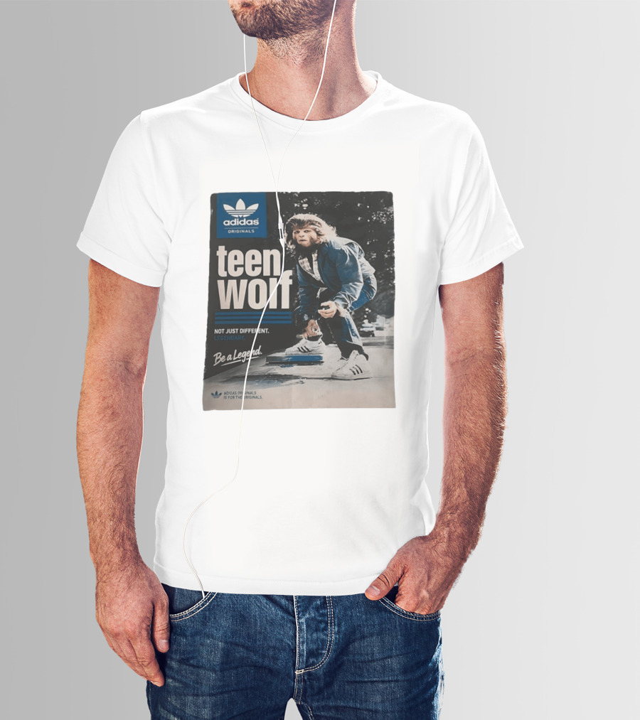 Adidas Originals Teen Wolf Be A Legend Not Just Different Legendary Skater T-Shirt