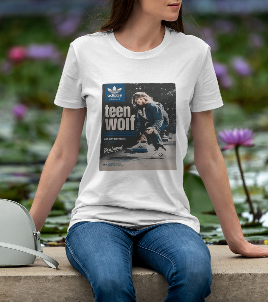 Adidas Originals Teen Wolf Be A Legend Not Just Different Legendary Skater T-Shirt