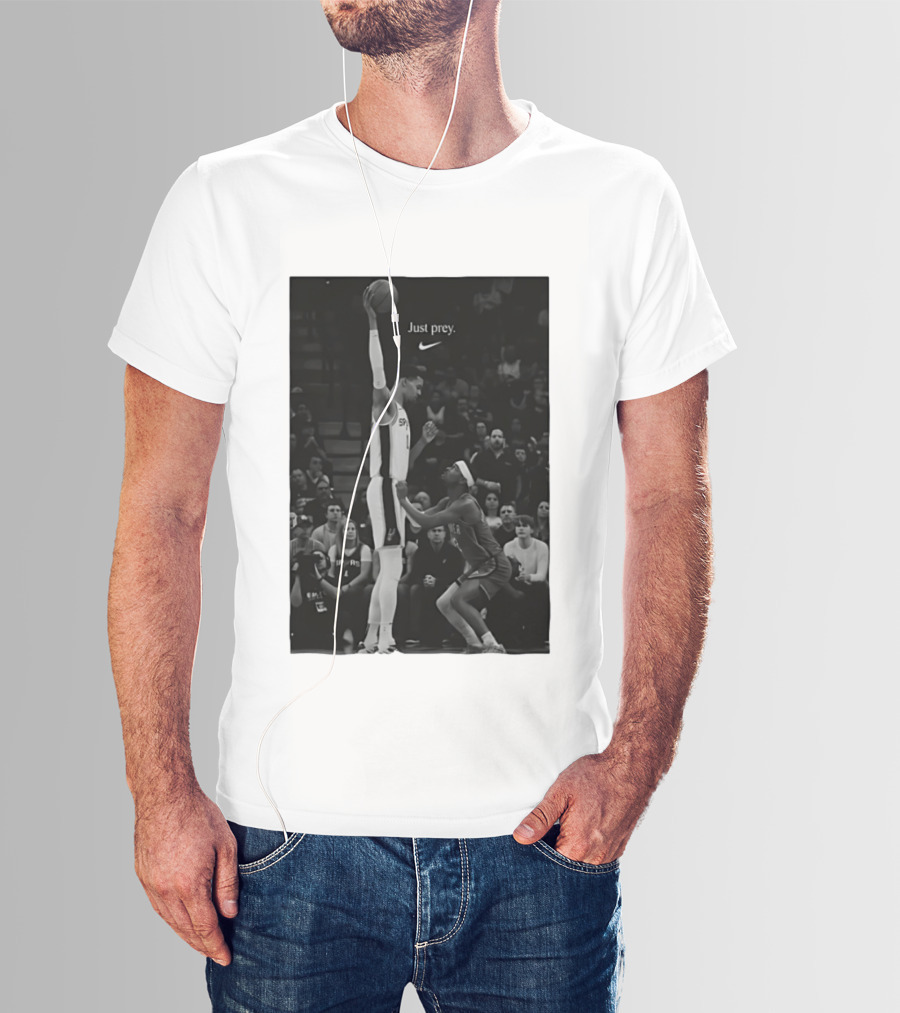 Victor Wembanyama San Antonio Spurs Just Prey Basketball Swoosh T-Shirt