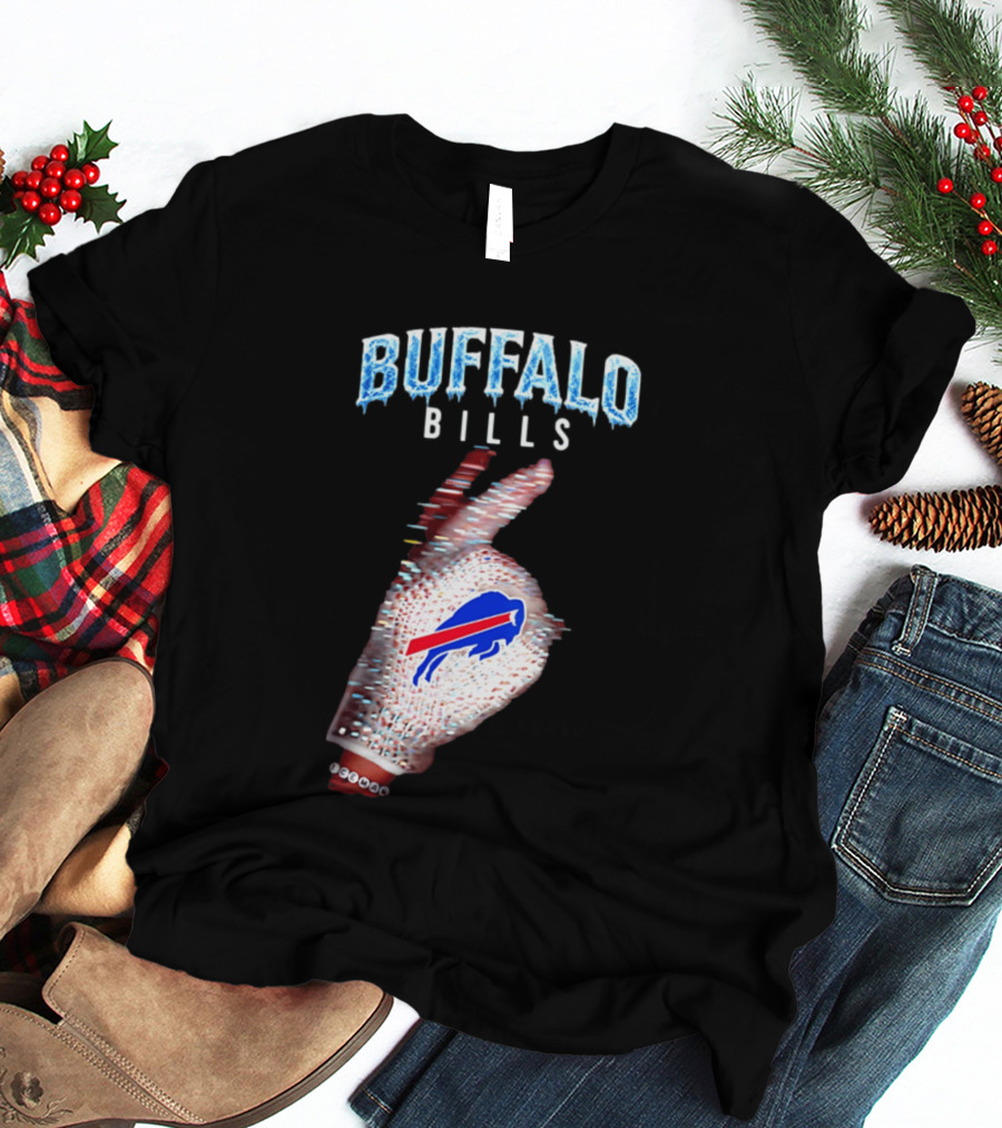 Buffalo Bills Iceman Glove Gesture 2026 T-Shirt