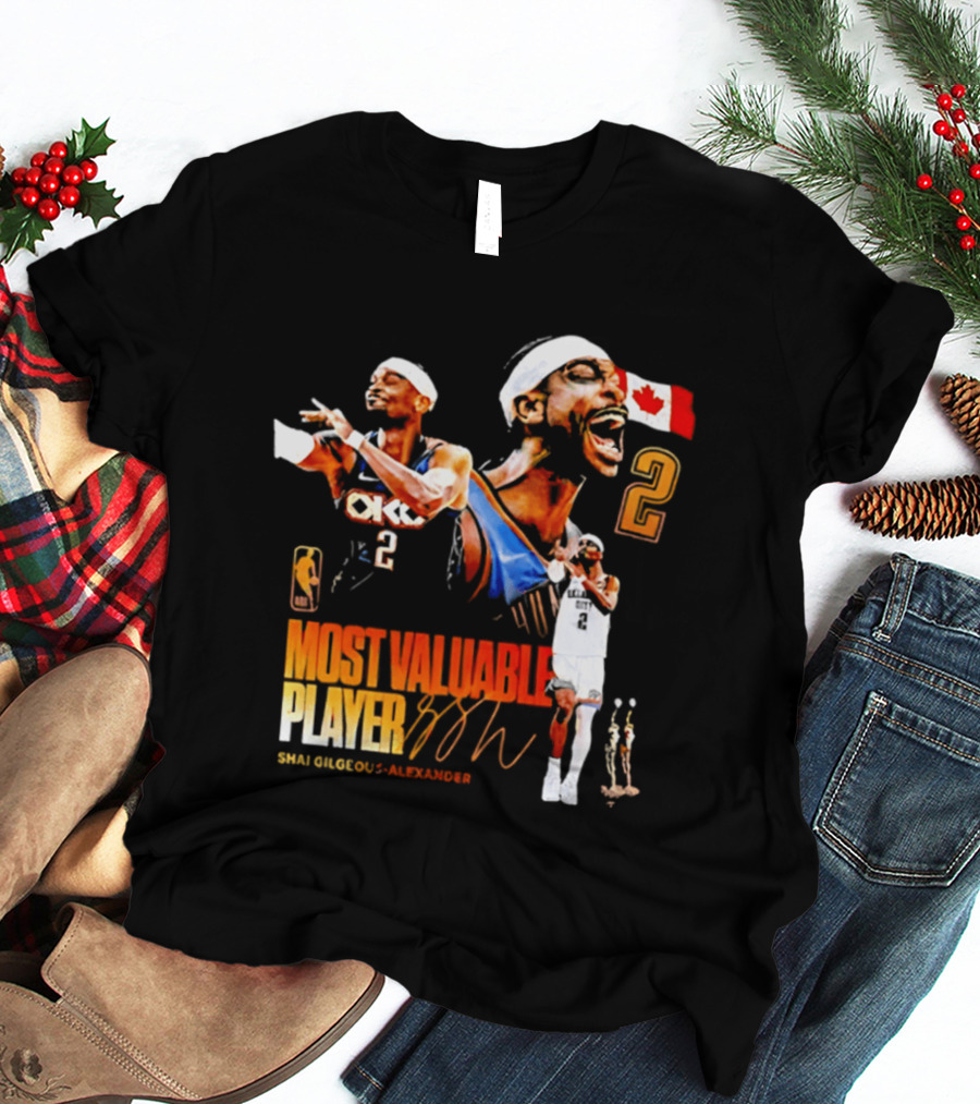 Shai Gilgeous Alexander Oklahoma City Thunder Canada Most Valuable Player 2026 T-Shirt