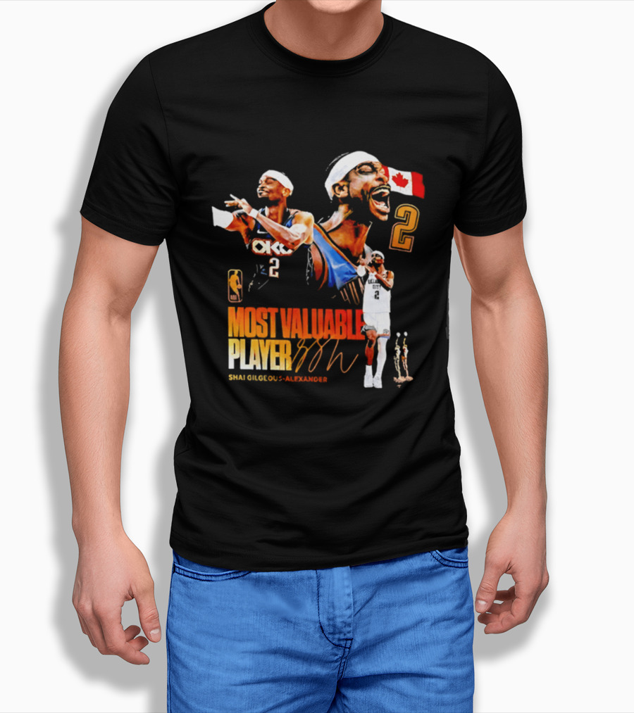 Shai Gilgeous Alexander Oklahoma City Thunder Canada Most Valuable Player 2026 T-Shirt