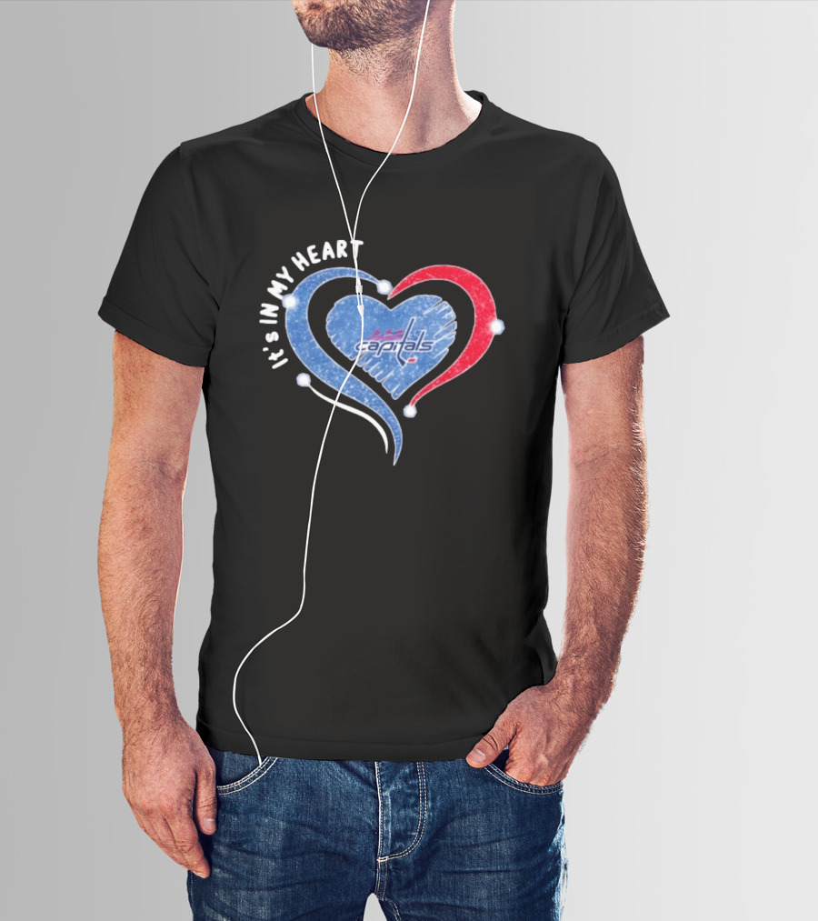 Washington Capitals It's In My Heart NHL 2026 Hockey T-Shirt