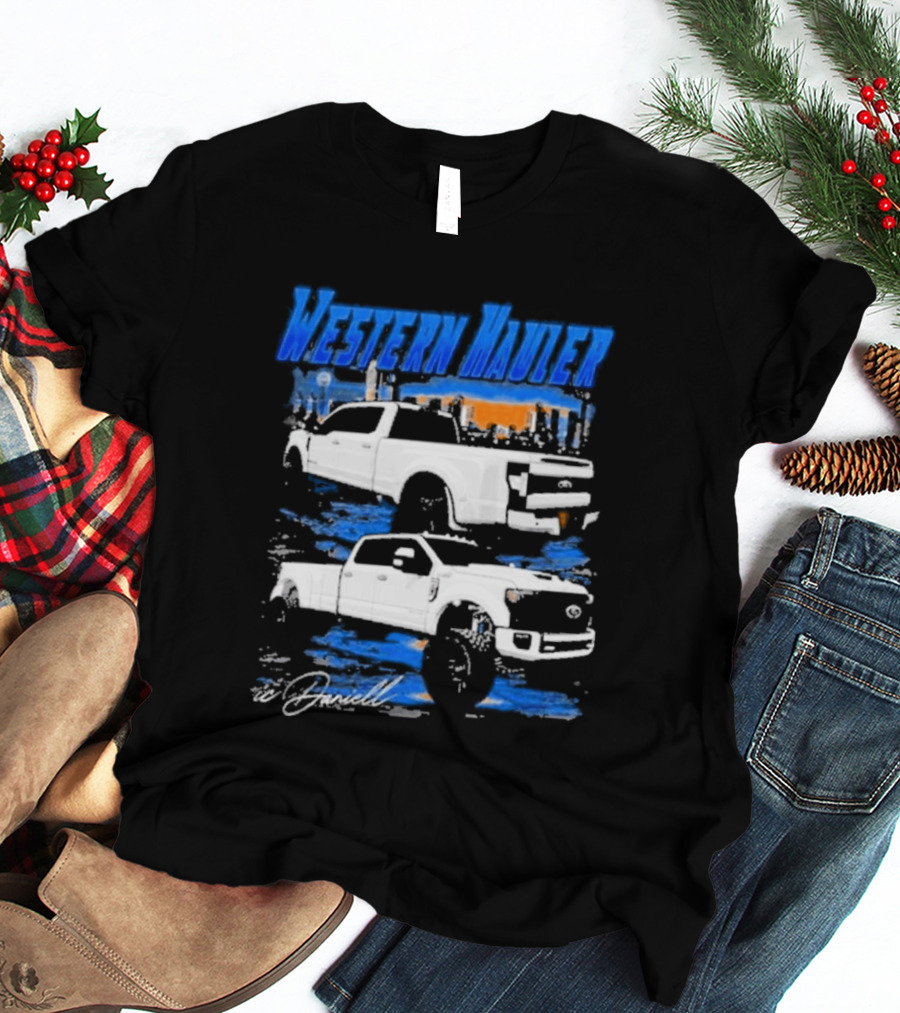 Icdaniell Ford F350 Dually Western Hauler Trucks T-Shirt
