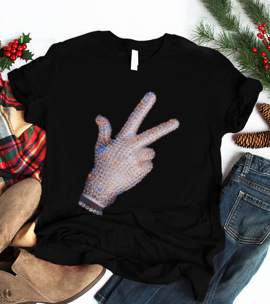 Jalen Brunson Captain New York Knicks Iceman Hand Crystal Glove Knicks T-Shirt