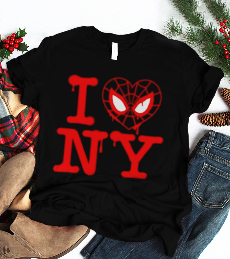 I Heart NY Spider Mask T-Shirt