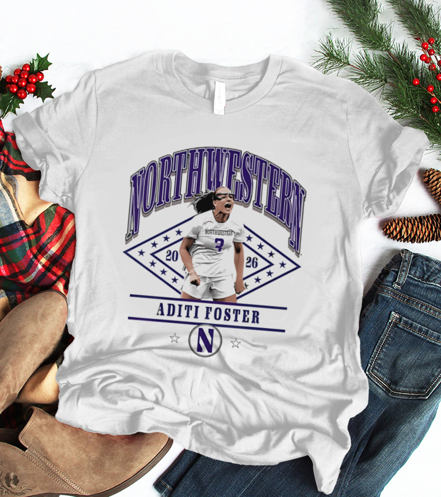Northwestern 2026 Aditi Foster Women's Lacrosse T-Shirt