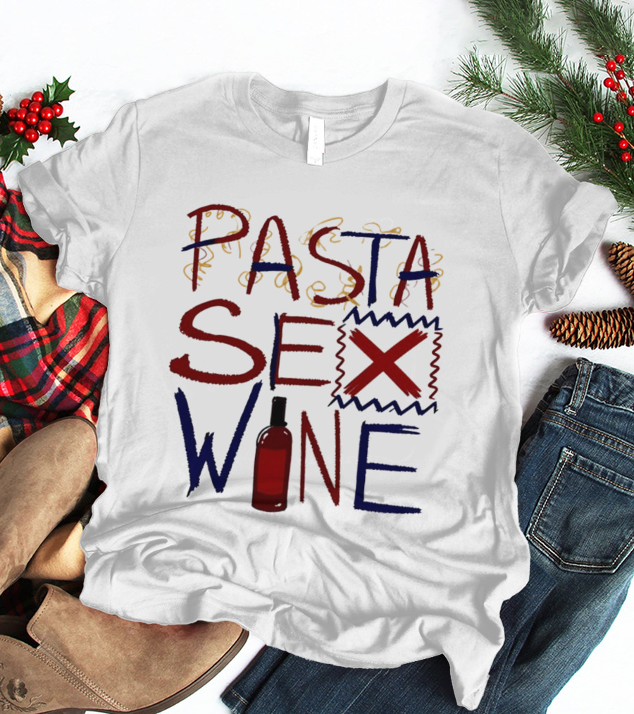 Pasta Sex Wine Bottle T-Shirt