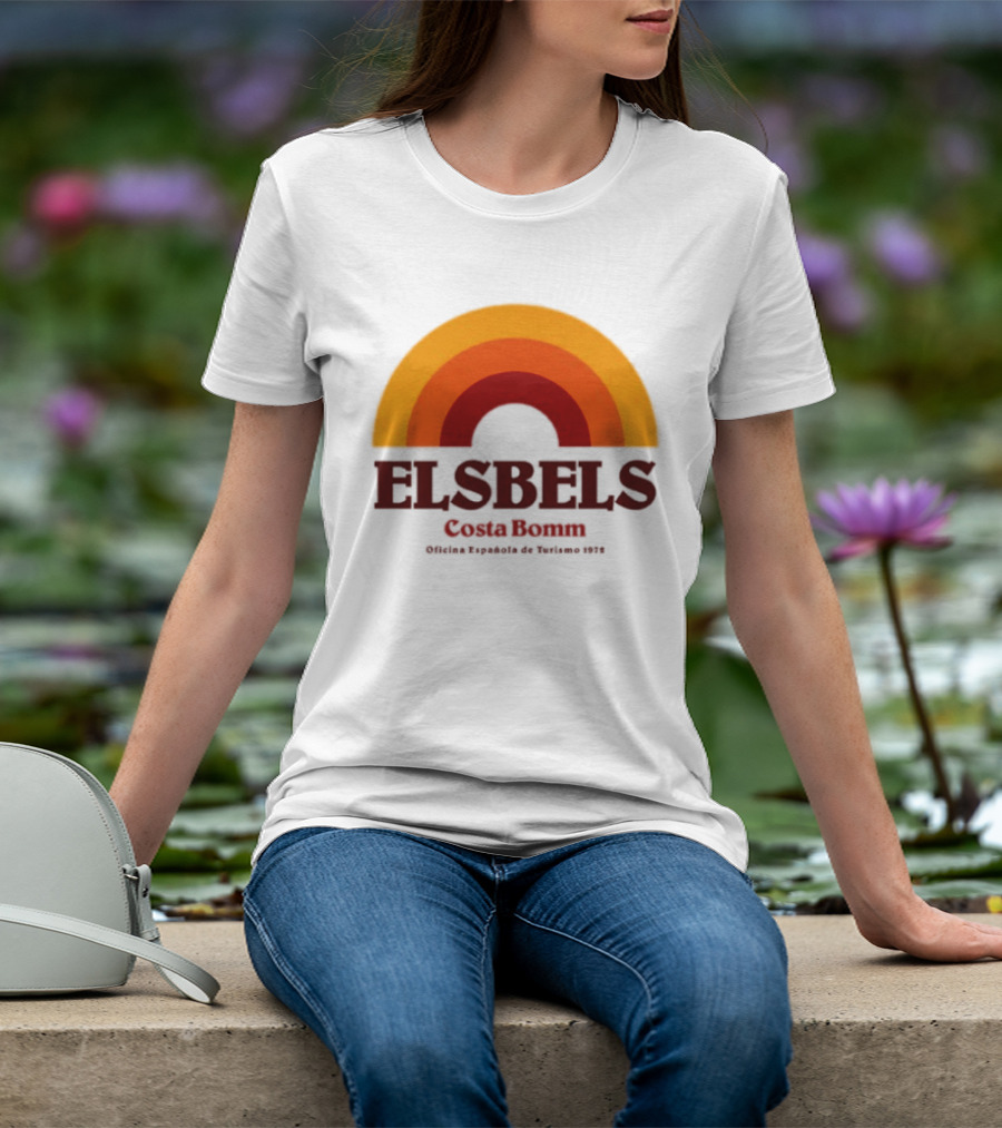 Elsbels Costa Bomm Oficina Española De Turismo 1978 Retro Rainbow T-Shirt