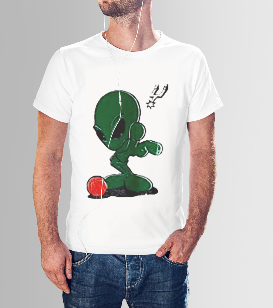 San Antonio Spurs Alien Basketball Dribble T-Shirt