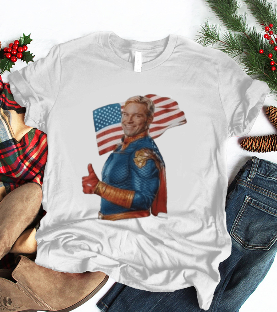 The Boys Season 5 Homelander American Flag Thumbs Up T-Shirt