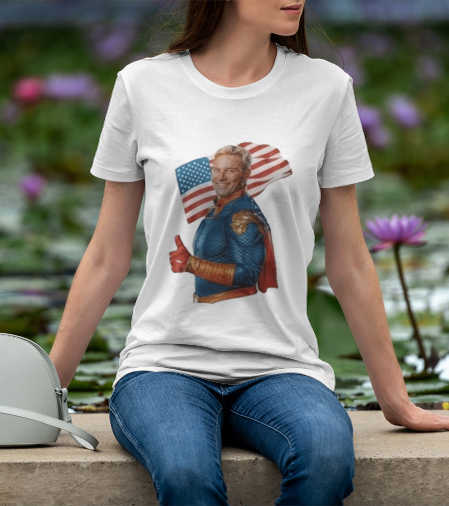 The Boys Season 5 Homelander American Flag Thumbs Up T-Shirt