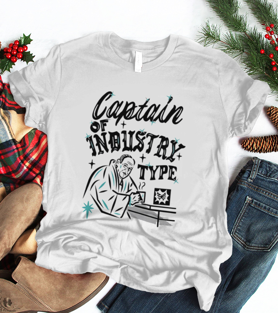 Captain Of Industry Type Tony Soprano Coffee Mafia T-Shirt