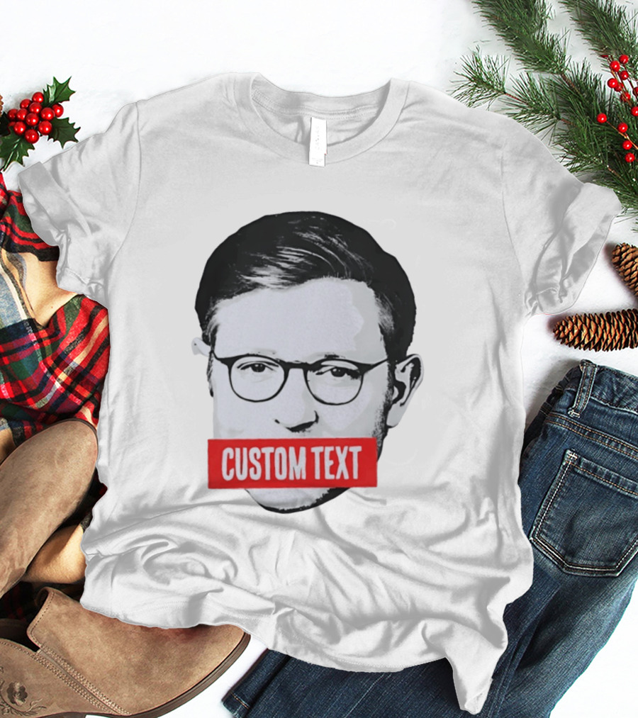 Mike Johnson Silenced Voice Custom Text Stencil T-Shirt