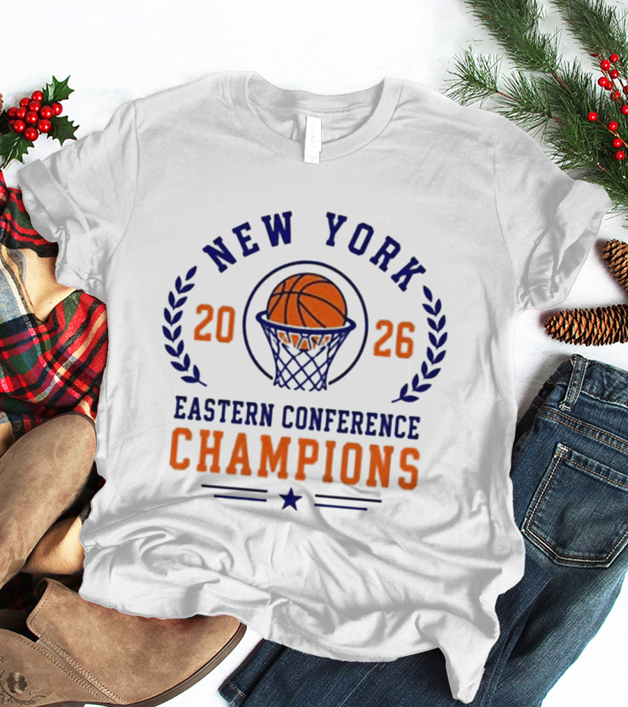 New York 2026 Eastern Conference Champions Basketball T-Shirt