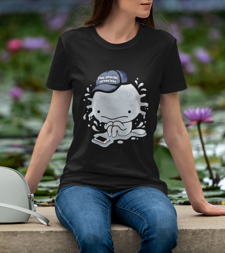 Axolotl Play Smarter Stress Less Hat And Phone T-Shirt