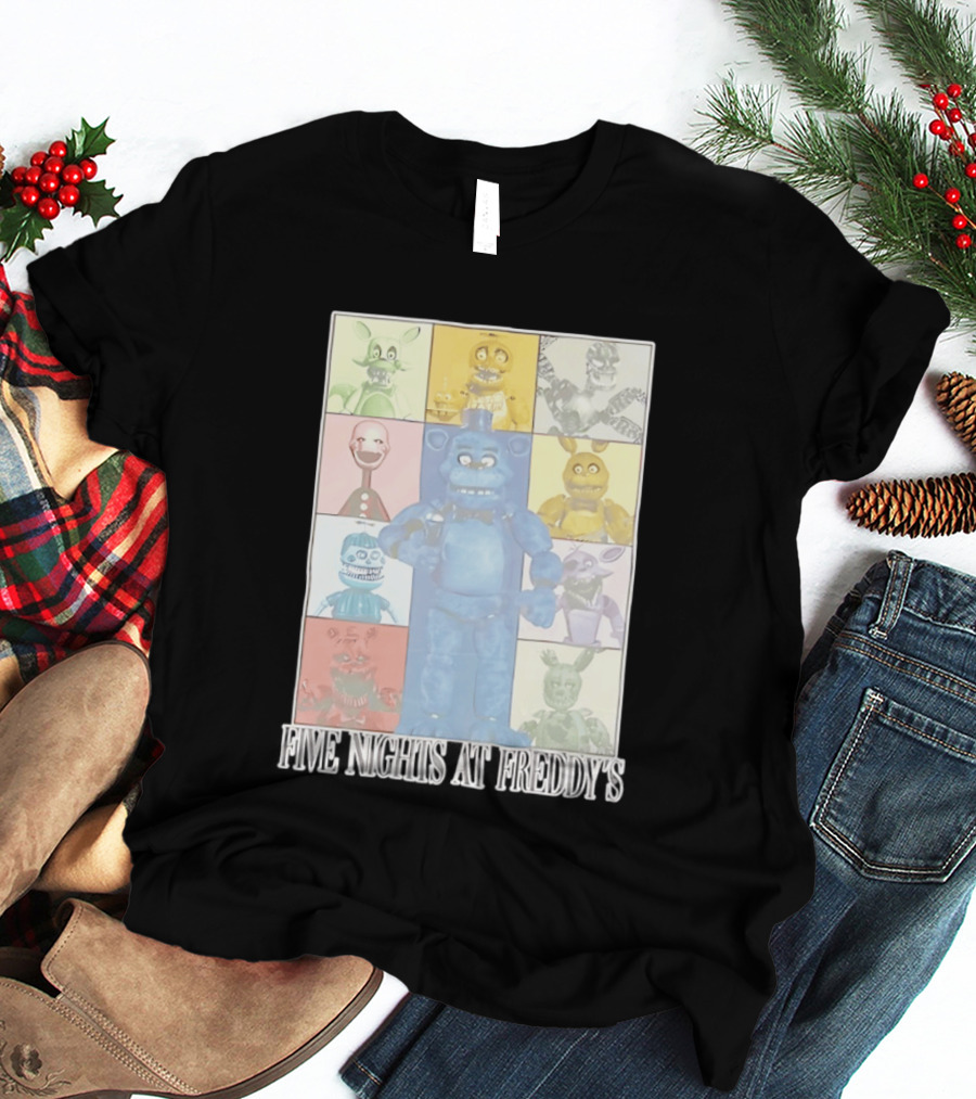 Five Nights At Freddy's The Eras Tour Animatronics Characters T-Shirt