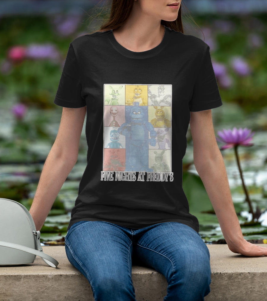 Five Nights At Freddy's The Eras Tour Animatronics Characters T-Shirt